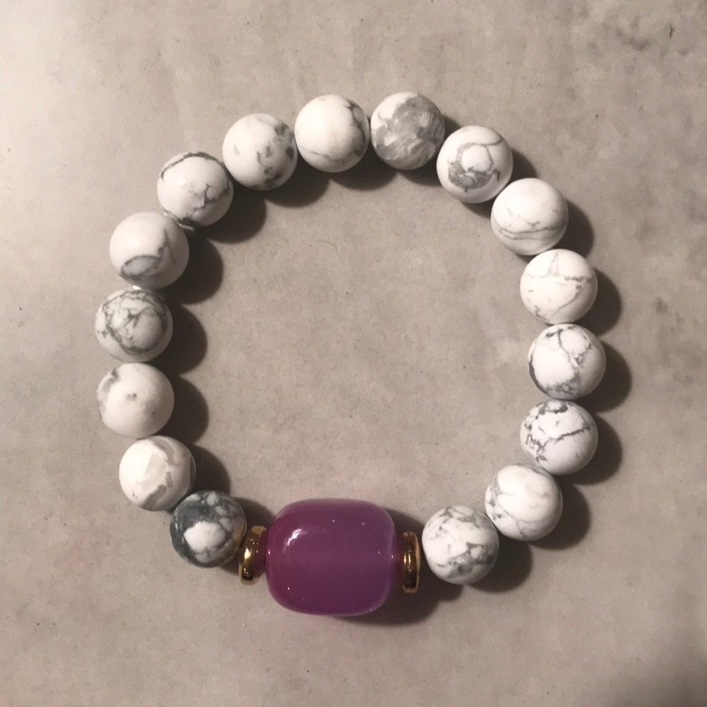 Marble bead bracelet
